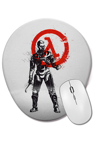 BASKI DÜNYASI Οβάλ ποντίκι με υποστήριξη καρπού Half Life