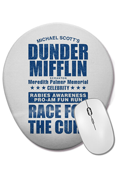 BASKI DÜNYASI Dunder Mifflin Рабиес Ауърнес Рейс за лек Bilek Destekli Овална...
