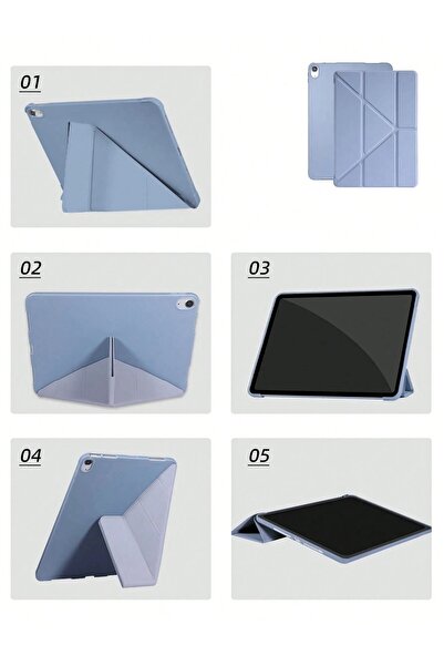 Fogy حافظة ذكية مع حامل ووضع السكون مع قسم قلم مثلث لجهاز Apple Ipad (A16) 2025 A3355