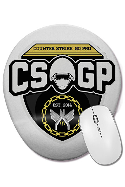 BASKI DÜNYASI Counter Strike Global Offensive Sniper Cs Go Gp Mouse Pad oval cu suport pentru încheietura mâinii