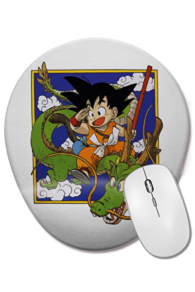 BASKI DÜNYASI Mouse Pad oval Dragon Ball cu suport pentru încheietura mâinii