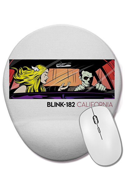 BASKI DÜNYASI Mouse Pad oval Blink 182 cu suport pentru încheietura mâinii