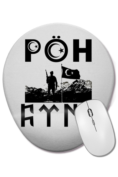 BASKI DÜNYASI Οβάλ ποντίκι ποντικοπληκτής επιφάνειας εργασίας με στήριγμα καρ...