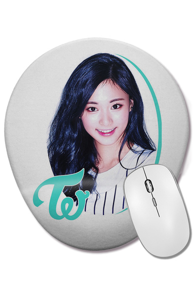 BASKI DÜNYASI Mouse Pad oval Tzuyu cu suport pentru încheietura mâinii