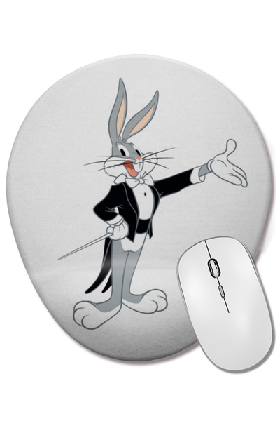 BASKI DÜNYASI Looney Tunes Bugs Bunny Čarobnjak Ovalna Podloga za Miša sa Pod...