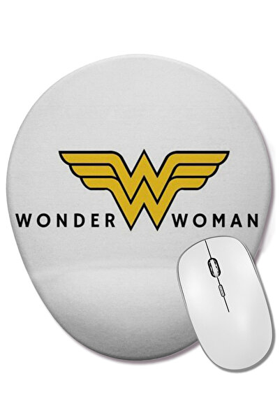 BASKI DÜNYASI Wonder Woman 06 Mouse Pad oval cu suport pentru încheietura mâinii