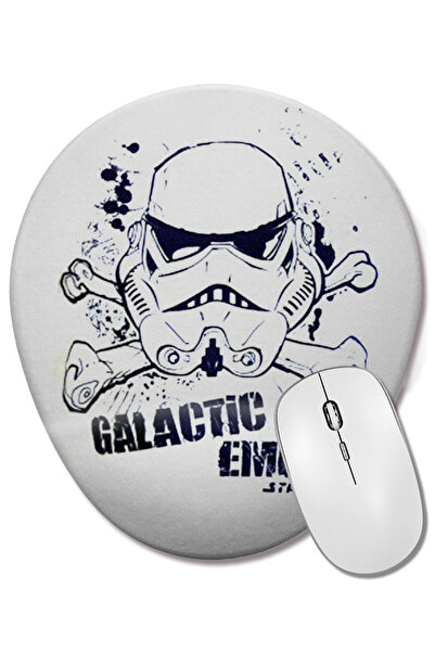 BASKI DÜNYASI Mouse Pad oval Star Wars Galactic Empire cu suport pentru înche...