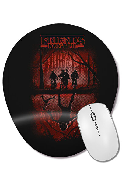 BASKI DÜNYASI Stranger Things 04 Bilek Destekli Oval Mouse Pad