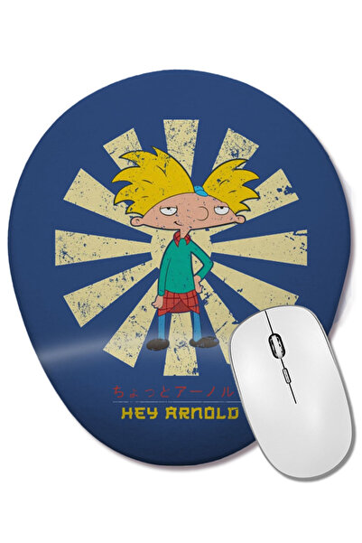 BASKI DÜNYASI Mouse Pad oval cu suport pentru încheietura mâinii, în stil ret...