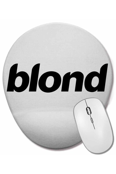 BASKI DÜNYASI Οβάλ ποντίκι με υποστήριξη καρπού σε χρώμα ξανθό