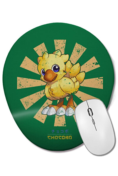BASKI DÜNYASI Mouse Pad oval Chocobo Retro japonez Final Fantasy cu suport pe...