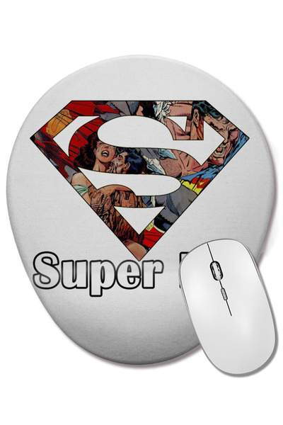 BASKI DÜNYASI Mouse Pad oval Super Pai cu suport pentru încheietura mâinii