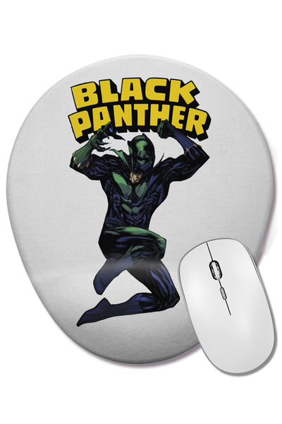 BASKI DÜNYASI Pantera Negra 2 01 Mouse Pad oval cu suport pentru încheietura ...