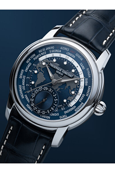 Frederique Constant FC-718NWM4H6 Classic Worldtimer Automatic Mens Watch