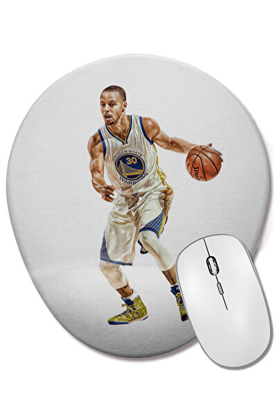 BASKI DÜNYASI Mouse Pad oval Stephen Curry 04 cu suport pentru încheietura mâinii