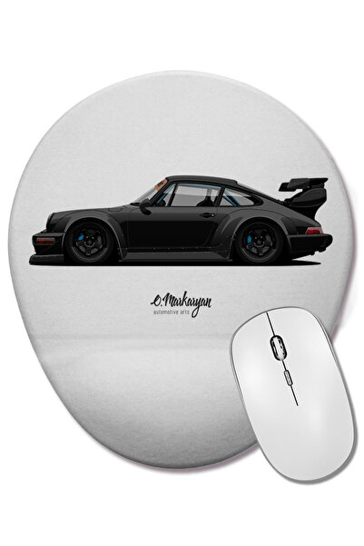 BASKI DÜNYASI Mouse Pad oval RWB 911 cu suport pentru încheietura mâinii