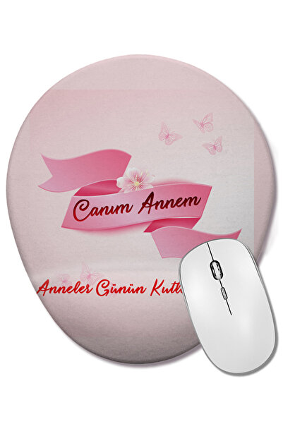BASKI DÜNYASI Cadou pentru Ziua Mamei 003 Mouse Pad oval cu suport pentru înc...