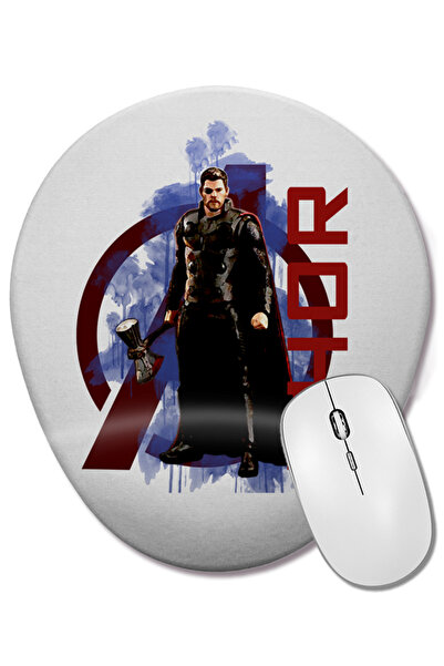 BASKI DÜNYASI Οβάλ ποντίκι ποντικοπολιτείας Avengers Thor με στήριγμα καρπού