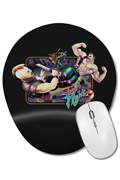 BASKI DÜNYASI Mouse Pad oval Final Fight cu suport pentru încheietura mâinii