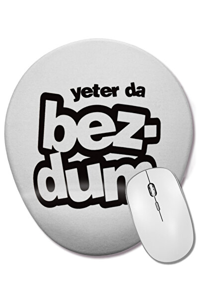 BASKI DÜNYASI Οβάλ ποντίκι ποντικοπολιτείας με στήριγμα καρπού Yeterda Bezdum...