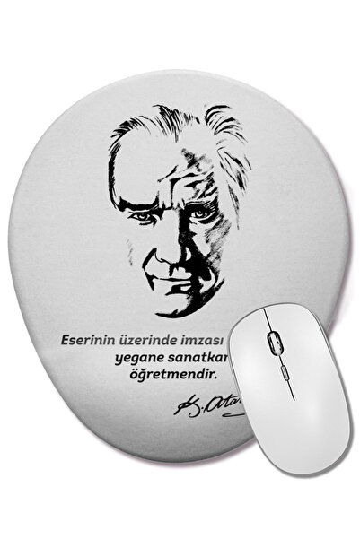 BASKI DÜNYASI Подарък за учителите за Деня на учителя 06 Овална подложка за м...