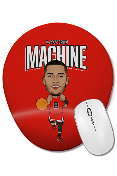 BASKI DÜNYASI Zach Lavine Lavine Machine Mouse Pad oval cu suport pentru încheietura mâinii