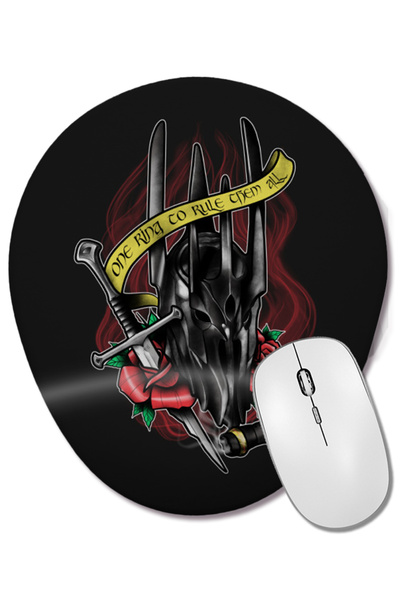 BASKI DÜNYASI Mouse Pad oval cu suport pentru încheietura mâinii, Lord Of The...