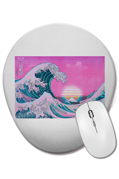 BASKI DÜNYASI Mouse Pad oval cu suport pentru încheietura mâinii, cu estetică...