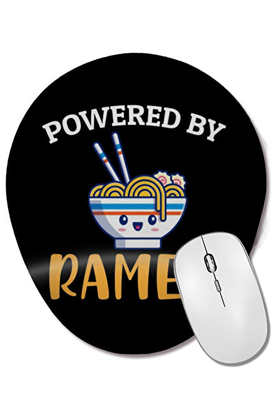 BASKI DÜNYASI Ramen Noodles Powered by Ramen Mouse Pad oval cu suport pentru ...
