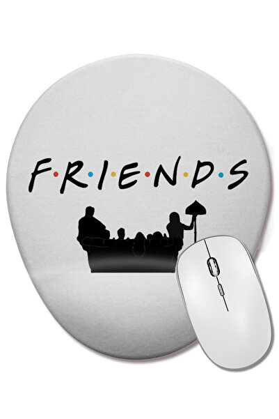 BASKI DÜNYASI Οβάλ ποντίκι με υποστήριξη καρπού Friends 06