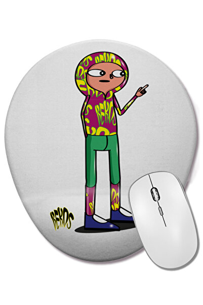 BASKI DÜNYASI Mouse Pad oval Bekos Arte Urbana E Nois cu suport pentru închei...