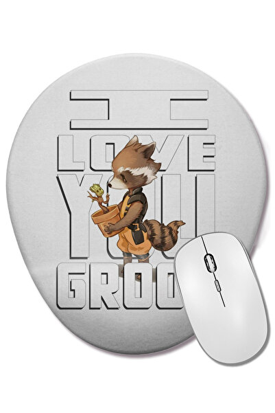 BASKI DÜNYASI Mouse Pad oval cu suport pentru încheietura mâinii, I'm Catholic