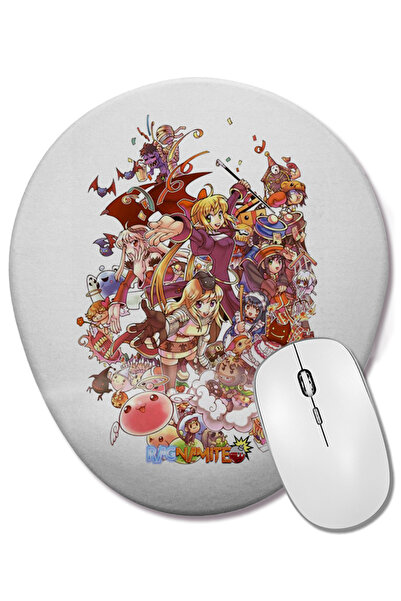 BASKI DÜNYASI Ragnarok Monsters and Warriors Bilek Destekli Oval Mouse Pad