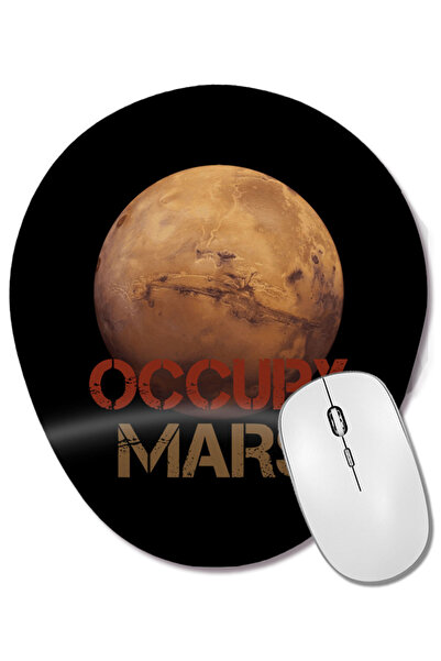 BASKI DÜNYASI Οβάλ ποντίκι με υποστήριξη καρπού Occupy Mars
