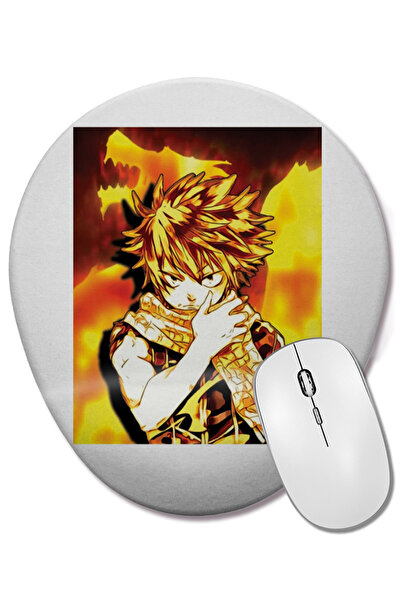 BASKI DÜNYASI Mouse Pad oval Fairy Tail Natsu Dragneel Fire Dragon cu suport ...