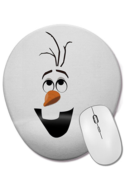 BASKI DÜNYASI Mouse Pad oval Olaff cu suport pentru încheietura mâinii