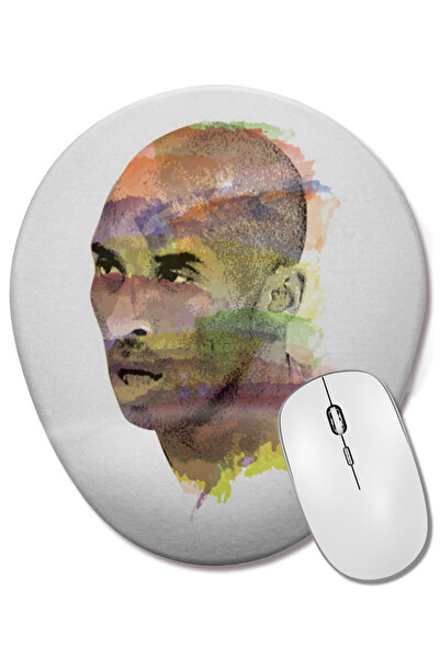 BASKI DÜNYASI Овална подложка за мишка Black Mamba с опора за китката