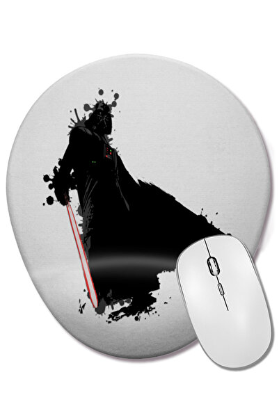 BASKI DÜNYASI Mouse Pad oval Darth Vader Star Wars cu suport pentru încheietu...