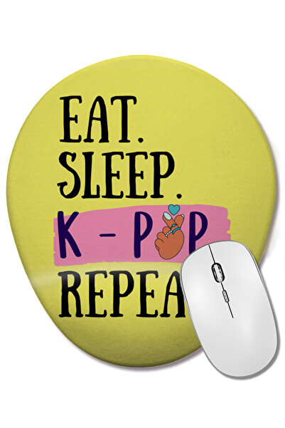 BASKI DÜNYASI Επιτραπέζιο ποντίκι με οβάλ σχήμα με υποστήριξη καρπού, με αστε...