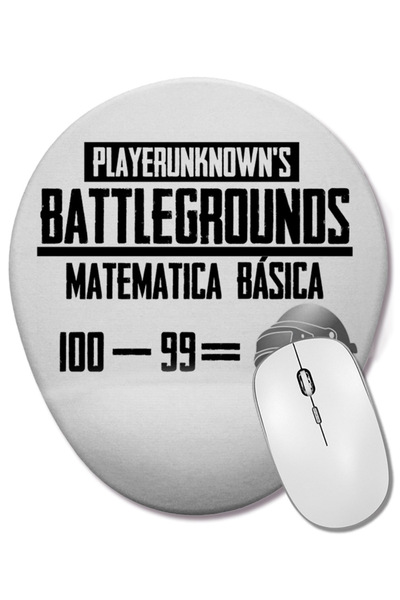 BASKI DÜNYASI Battlegrounds ovalna podloga za miša sa podrškom za zglob