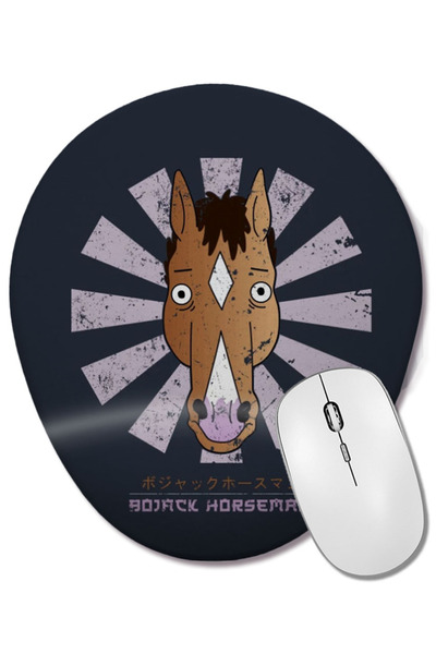 BASKI DÜNYASI BoJack Horseman Ρετρό ιαπωνικό οβάλ ποντίκι με υποστήριξη καρπού