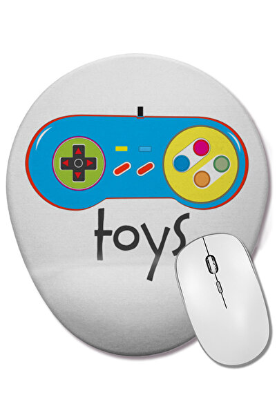 BASKI DÜNYASI Mouse Pad oval colorat Controlkid cu suport pentru încheietura ...