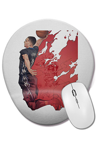 BASKI DÜNYASI Mouse Pad oval Zach Lavine cu suport pentru încheietura mâinii