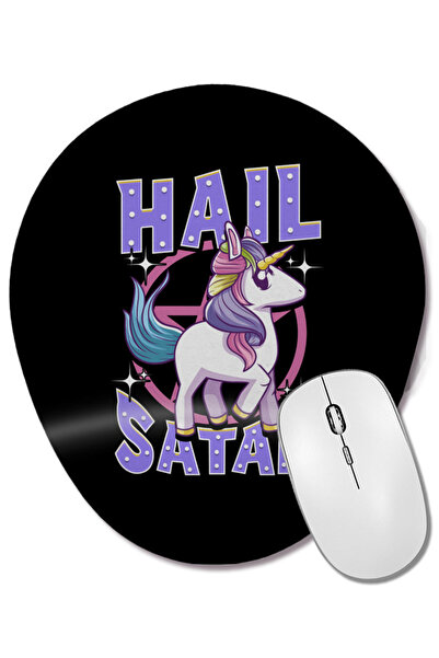 BASKI DÜNYASI Mouse Pad oval cu suport pentru încheietura mâinii, drăguț și a...