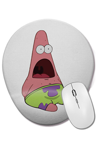 BASKI DÜNYASI Mouse Pad oval cu suport pentru încheietura mâinii Patrick Spon...
