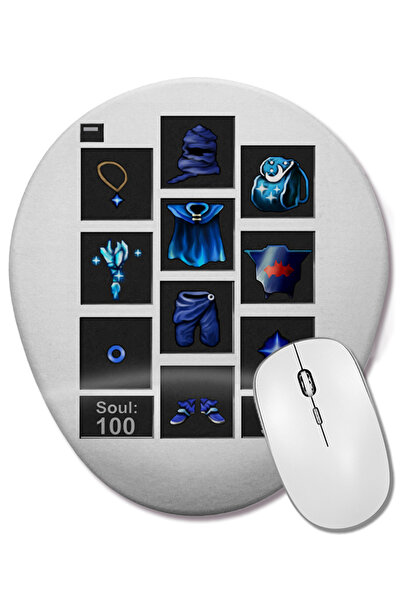 BASKI DÜNYASI Синя подложка за китката Tibia с овална форма