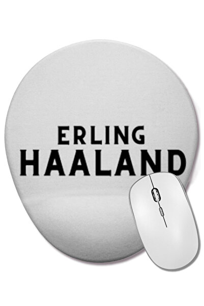 BASKI DÜNYASI Mouse Pad oval Erling Haaland cu suport pentru încheietura mâinii