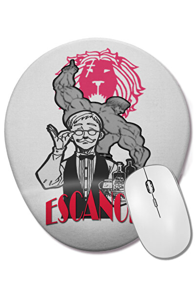 BASKI DÜNYASI Escanor O Pecado Do Orgulho Mouse Pad oval cu suport pentru înc...