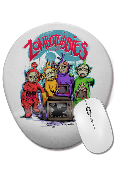 BASKI DÜNYASI Οβάλ ποντίκι με υποστήριξη καρπού Zombotubbies