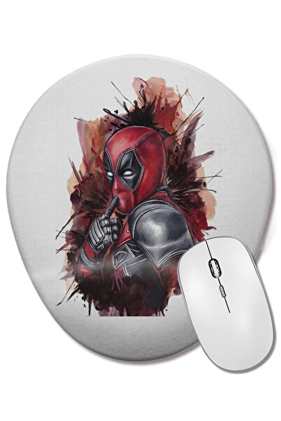 BASKI DÜNYASI King419 Mouse Pad oval cu suport pentru încheietura mâinii